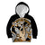 Gold Polynesian Hammerhead Shark Tattoo Kid Hoodie Royal Plumeria Gradient Vibes LT14 Hoodie Gold - Polynesian Pride
