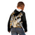 Gold Polynesian Hammerhead Shark Tattoo Kid Hoodie Royal Plumeria Gradient Vibes LT14 - Polynesian Pride