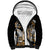 Gold Polynesian Hammerhead Shark Tattoo Sherpa Hoodie Royal Plumeria Gradient Vibes LT14 Unisex Gold - Polynesian Pride
