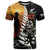 Custom New Zealand Silver Fern Rugby ANZAC Day T Shirt 2024 All Black Tiki Mascot LT14 Black - Polynesian Pride
