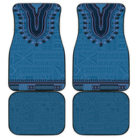 Blue African Dashiki With Fijian Tapa Pattern Car Mats