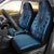 Blue African Dashiki With Fijian Tapa Pattern Car Seat Cover