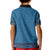 Blue African Dashiki With Fijian Tapa Pattern Kid Polo Shirt