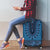 Blue African Dashiki With Fijian Tapa Pattern Luggage Cover