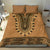 Brown African Dashiki With Fijian Tapa Pattern Bedding Set