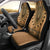 Brown African Dashiki With Fijian Tapa Pattern Car Seat Cover