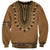 Brown African Dashiki With Fijian Tapa Pattern Sweatshirt