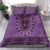 Purple African Dashiki With Fijian Tapa Pattern Bedding Set