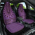 Purple African Dashiki With Fijian Tapa Pattern Car Seat Cover