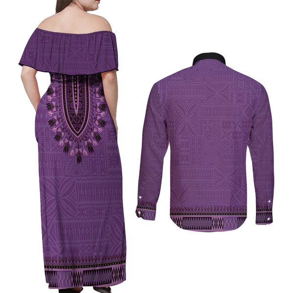 African Dashiki Long Sleeve Shirt With Tapa Pattern - Pink LT9