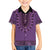 Purple African Dashiki With Fijian Tapa Pattern Family Matching Summer Maxi Dress and Hawaiian Shirt