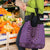 Purple African Dashiki With Fijian Tapa Pattern Grocery Bag
