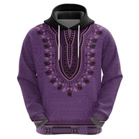 Purple African Dashiki With Fijian Tapa Pattern Hoodie LT14 - Polynesian Pride