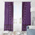 Purple African Dashiki With Fijian Tapa Pattern Window Curtain