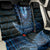 Blue African Dashiki With Aotearoa Maori Back Car Seat Cover Paua Shell Mix Silver Fern LT14
