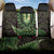 Lime Green African Dashiki With Aotearoa Maori Back Car Seat Cover Paua Shell Mix Silver Fern LT14