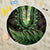 Lime Green African Dashiki With Aotearoa Maori Beach Blanket Paua Shell Mix Silver Fern