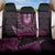 Pink African Dashiki With Aotearoa Maori Back Car Seat Cover Paua Shell Mix Silver Fern LT14