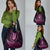 Pink African Dashiki With Aotearoa Maori Grocery Bag Paua Shell Mix Silver Fern