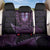 Purple African Dashiki With Aotearoa Maori Back Car Seat Cover Paua Shell Mix Silver Fern LT14