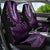 Purple African Dashiki With Aotearoa Maori Car Seat Cover Paua Shell Mix Silver Fern