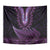 Purple African Dashiki With Aotearoa Maori Tapestry Paua Shell Mix Silver Fern