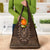 Brown African Dashiki With Tonga Ngatu Pattern Grocery Bag