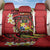 Personalised Tonga Emancipation Day Back Car Seat Cover Tongan Ngatu Pattern - Red Version LT14