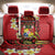 Personalised Tonga Emancipation Day Back Car Seat Cover Tongan Ngatu Pattern - Red Version LT14