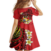 Personalised Tonga Emancipation Day Family Matching Puletasi and Hawaiian Shirt Tongan Ngatu Pattern - Red Version LT14 - Polynesian Pride