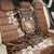 Personalised Tonga Emancipation Day Back Car Seat Cover Tongan Ngatu Pattern - Brown Version LT14