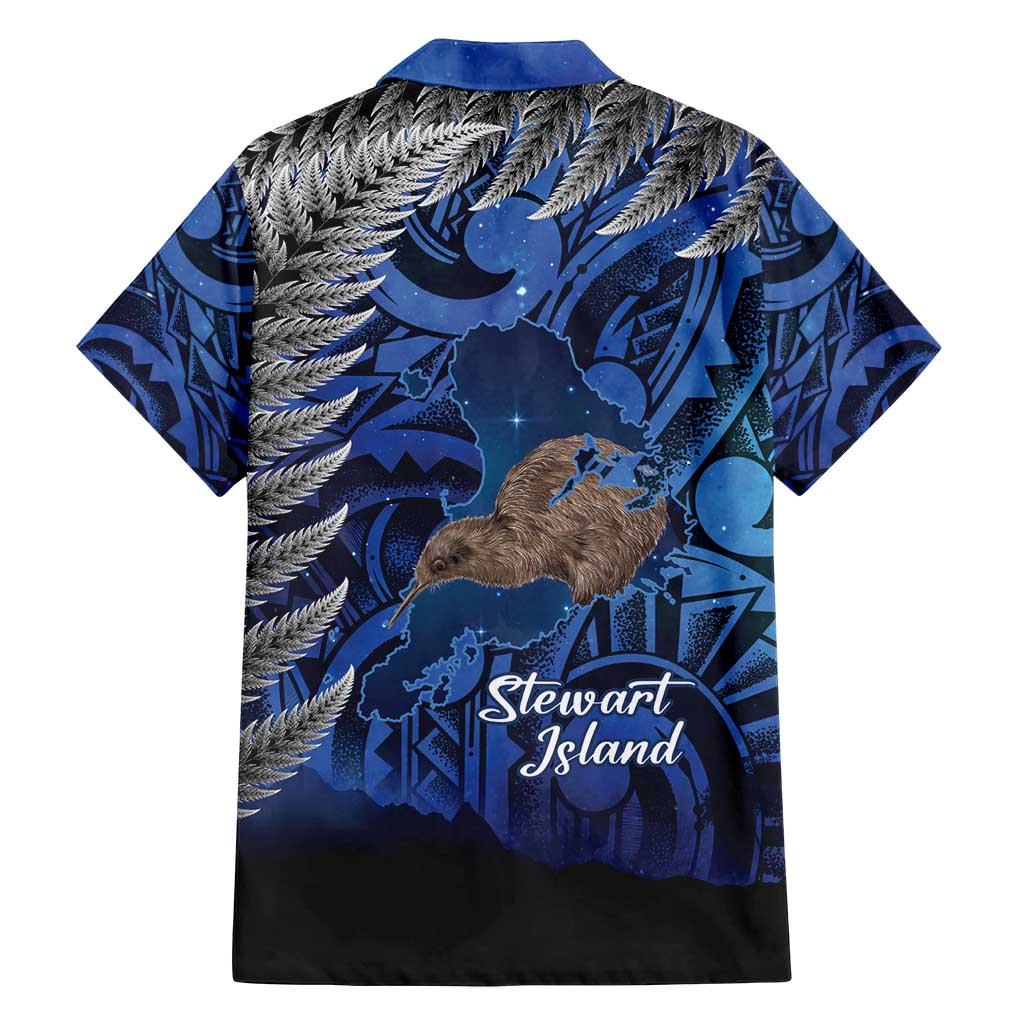 New Zealand Stewart Island Family Matching Off Shoulder Maxi Dress and Hawaiian Shirt Rakiura Kiwi Maori Glowing Sky
