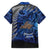 New Zealand Stewart Island Family Matching Short Sleeve Bodycon Dress and Hawaiian Shirt Rakiura Kiwi Maori Glowing Sky