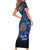 New Zealand Stewart Island Family Matching Short Sleeve Bodycon Dress and Hawaiian Shirt Rakiura Kiwi Maori Glowing Sky