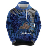 New Zealand Stewart Island Hoodie Rakiura Kiwi Maori Glowing Sky