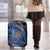 New Zealand Stewart Island Luggage Cover Rakiura Kiwi Maori Glowing Sky