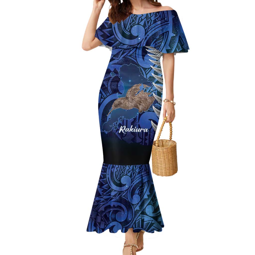 New Zealand Stewart Island Mermaid Dress Rakiura Kiwi Maori Glowing Sky