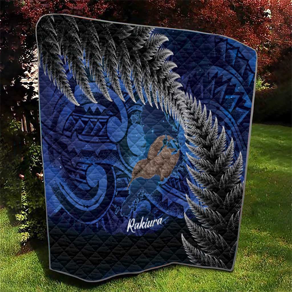 New Zealand Stewart Island Quilt Rakiura Kiwi Maori Glowing Sky