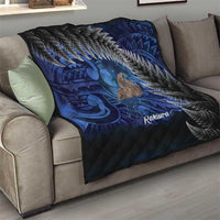 New Zealand Stewart Island Quilt Rakiura Kiwi Maori Glowing Sky