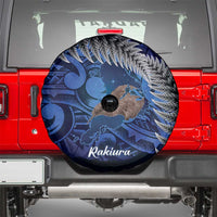 New Zealand Stewart Island Spare Tire Cover Rakiura Kiwi Maori Glowing Sky