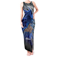 New Zealand Stewart Island Tank Maxi Dress Rakiura Kiwi Maori Glowing Sky