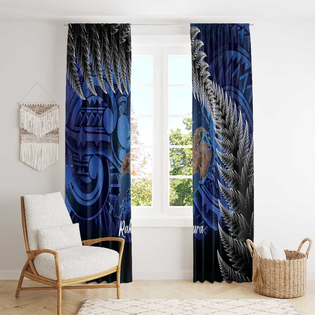 New Zealand Stewart Island Window Curtain Rakiura Kiwi Maori Glowing Sky