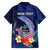 Personalised Guam Liberation Day Hawaiian Shirt Happy 80th Anniversary Fish Hook Mix Tropical Flowers