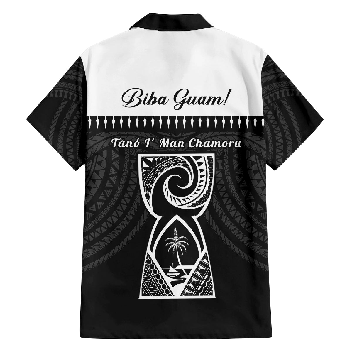 Guam Liberation Day Family Matching Long Sleeve Bodycon Dress and Hawaiian Shirt Biba Guahan Chamorro 80th Anniversary - Black LT14 - Polynesian Pride