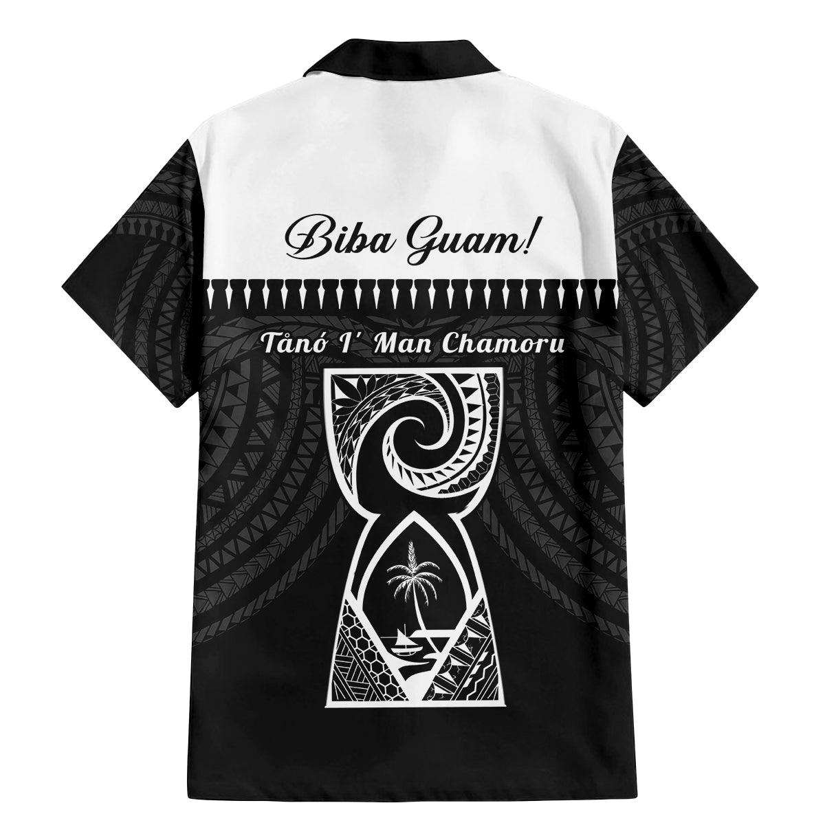 Guam Liberation Day Family Matching Mermaid Dress and Hawaiian Shirt Biba Guahan Chamorro 80th Anniversary - Black