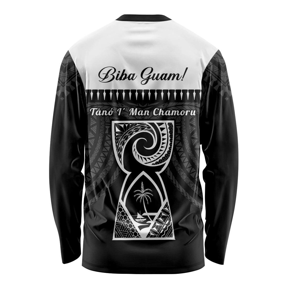 Guam Liberation Day Long Sleeve Shirt Biba Guahan Chamorro 80th Anniversary - Black
