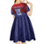 Guam Liberation Day Kid Short Sleeve Dress Biba Guahan Chamorro 80th Anniversary - Blue