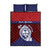 Guam Liberation Day Quilt Bed Set Biba Guahan Chamorro 80th Anniversary - Blue