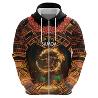 Samoa Teuila 2024 Festival Hoodie Samoan Siva Afi With Red Gingers LT14 - Polynesian Pride