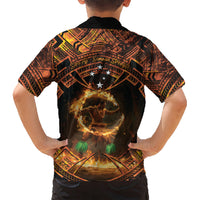 Samoa Teuila 2024 Festival Kid Hawaiian Shirt Samoan Siva Afi With Red Gingers LT14 - Polynesian Pride